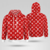 Louis Vuitton Red Lv Type 858 Luxury Hoodie Outfit Fashion Brand