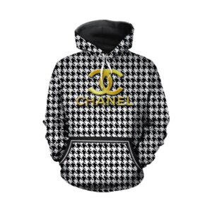 Chanel Black White Type 811 Hoodie Outfit Fashion Brand Luxury