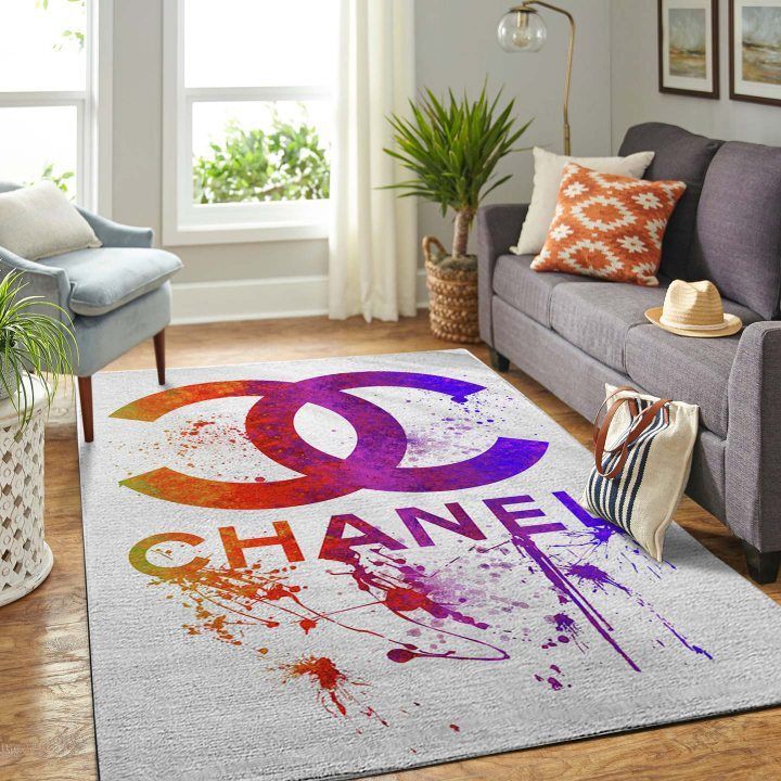 Chanel Paintful Luxury Fashion Brand Rug Home Decor Area Carpet Door Mat