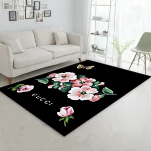 Gucci Flower Luxury Fashion Brand Rug Door Mat Area Carpet Home Decor