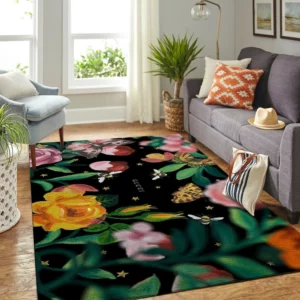 Gucci Flower Luxury Fashion Brand Rug Home Decor Door Mat Area Carpet