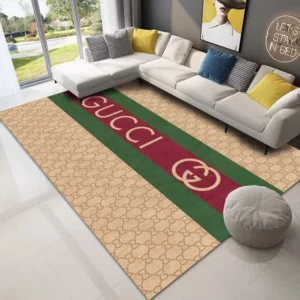 Gucci Stripe Luxury Fashion Brand Rug Door Mat Area Carpet Home Decor