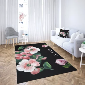 Gucci Flower Mat Luxury Fashion Brand Rug Door Mat Home Decor Area Carpet