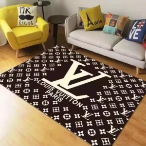 Louis Vuitton Lv Mat Luxury Fashion Brand Rug Home Decor Door Mat Area Carpet