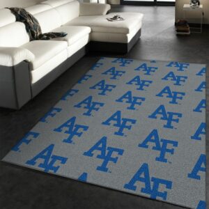 Air Force University Repeating Logo Ncaa Us Type 8144 Rug Living Room Area Carpet Home Decor