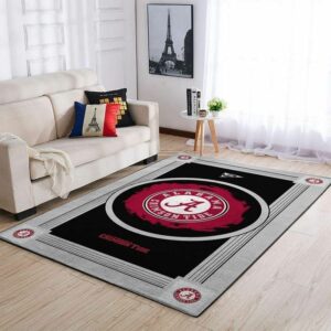 Alabama Crimson Tides Ncaa Football Basketball Team Logo Type 8149 Rug Area Carpet Home Decor Living Room