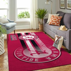 Alabama Crimson Tides Ncaa Football Basketball Custom Type 8241 Rug Living Room Home Decor Area Carpet