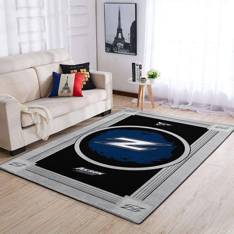 Akron Zipss Ncaa Football Basketball Team Logo Type 8251 Rug Area Carpet Home Decor Living Room