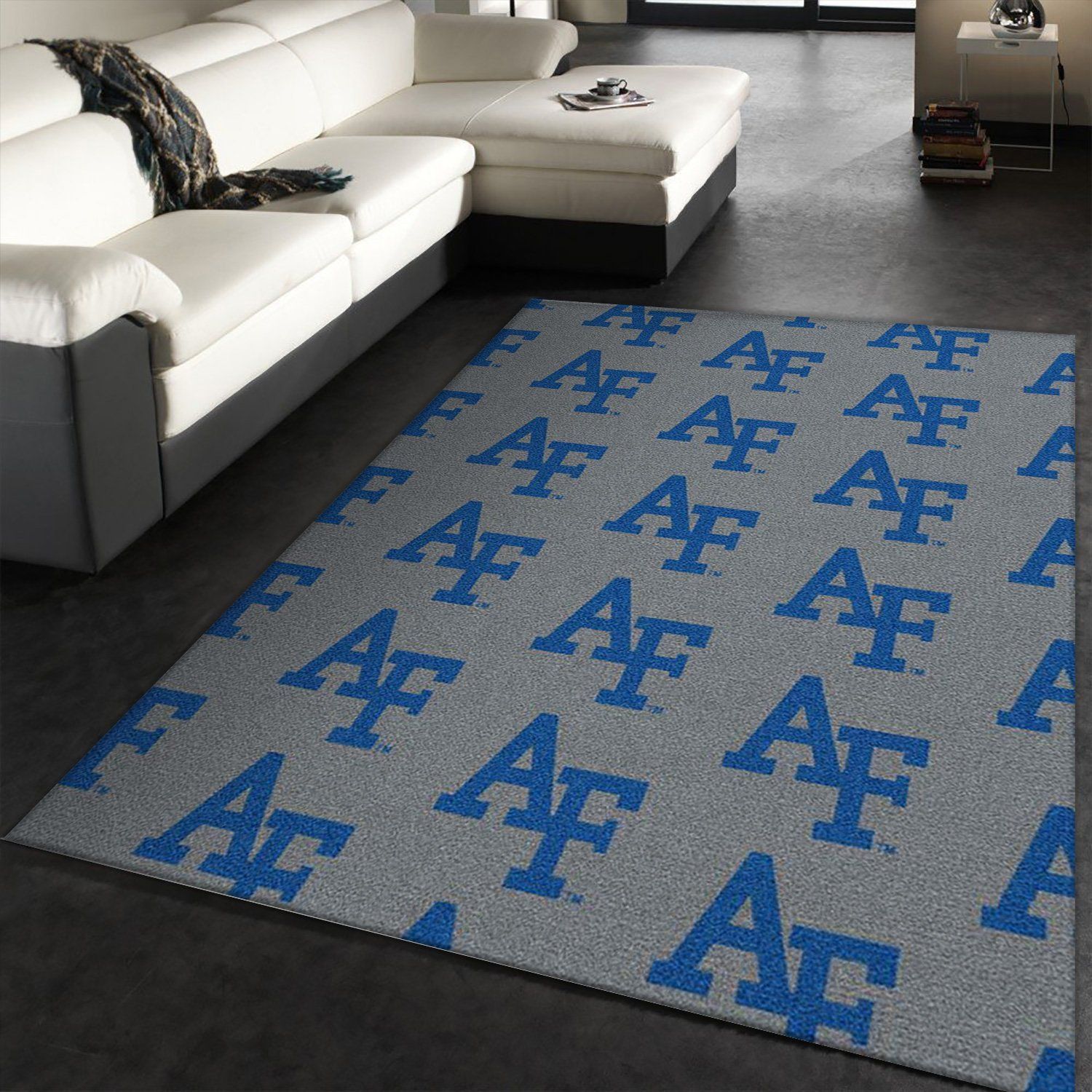 Air Force University Repeating Logo Ncaa Us Type 8484 Rug Area Carpet Home Decor Living Room