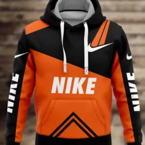 Nike Orange Black Type 474 Hoodie Fashion Brand Outfit Luxury