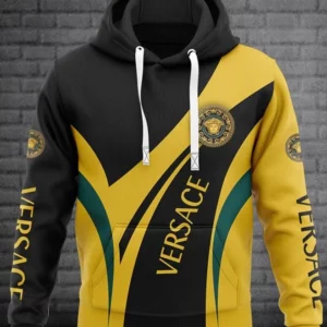 Versace Yellow Black Type 440 Hoodie Outfit Luxury Fashion Brand