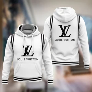 Louis Vuitton White Type 414 Hoodie Outfit Luxury Fashion Brand