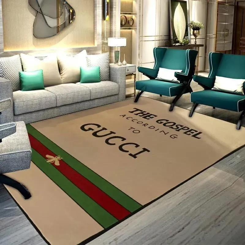 Gucci Edition Rectangle Rug Home Decor Fashion Brand Door Mat Area Carpet Luxury