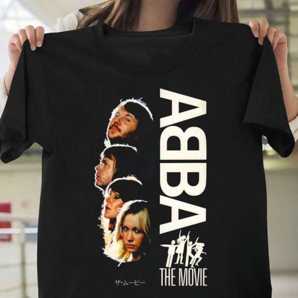 Abba Members Band Signatures Merch T Shirt