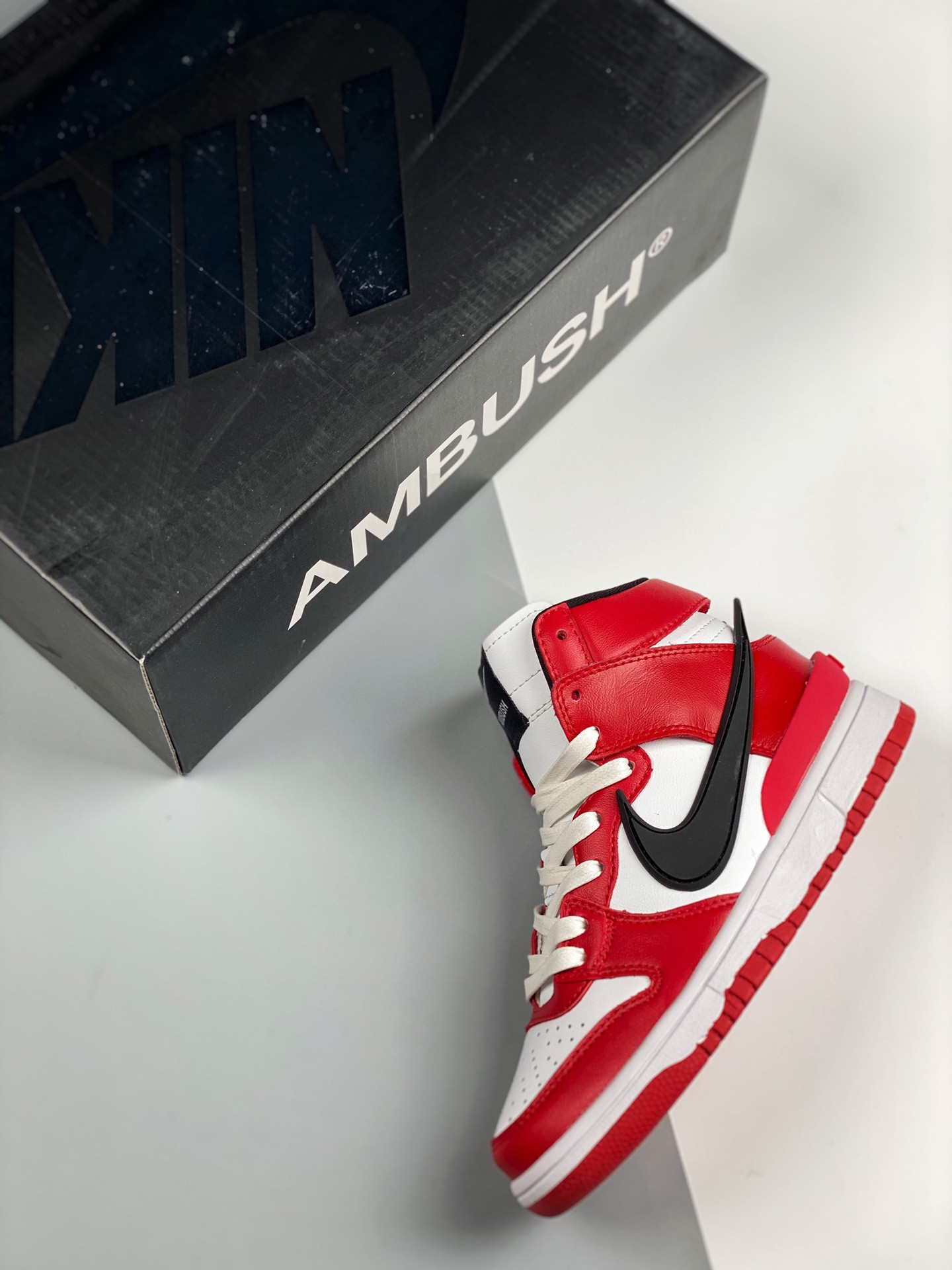 Ambush x Nike Dunk High Chicago Red White For Sale