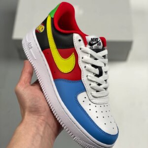UNO x Nike Air Force 1 Low White Yellow Zest-University Red For Sale
