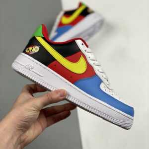 UNO x Nike Air Force 1 Low White Yellow Zest-University Red For Sale