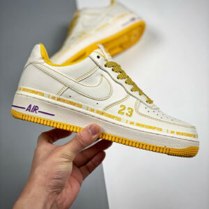 Uninterrupted x Nike Air Force 1 White Yellow For Sale