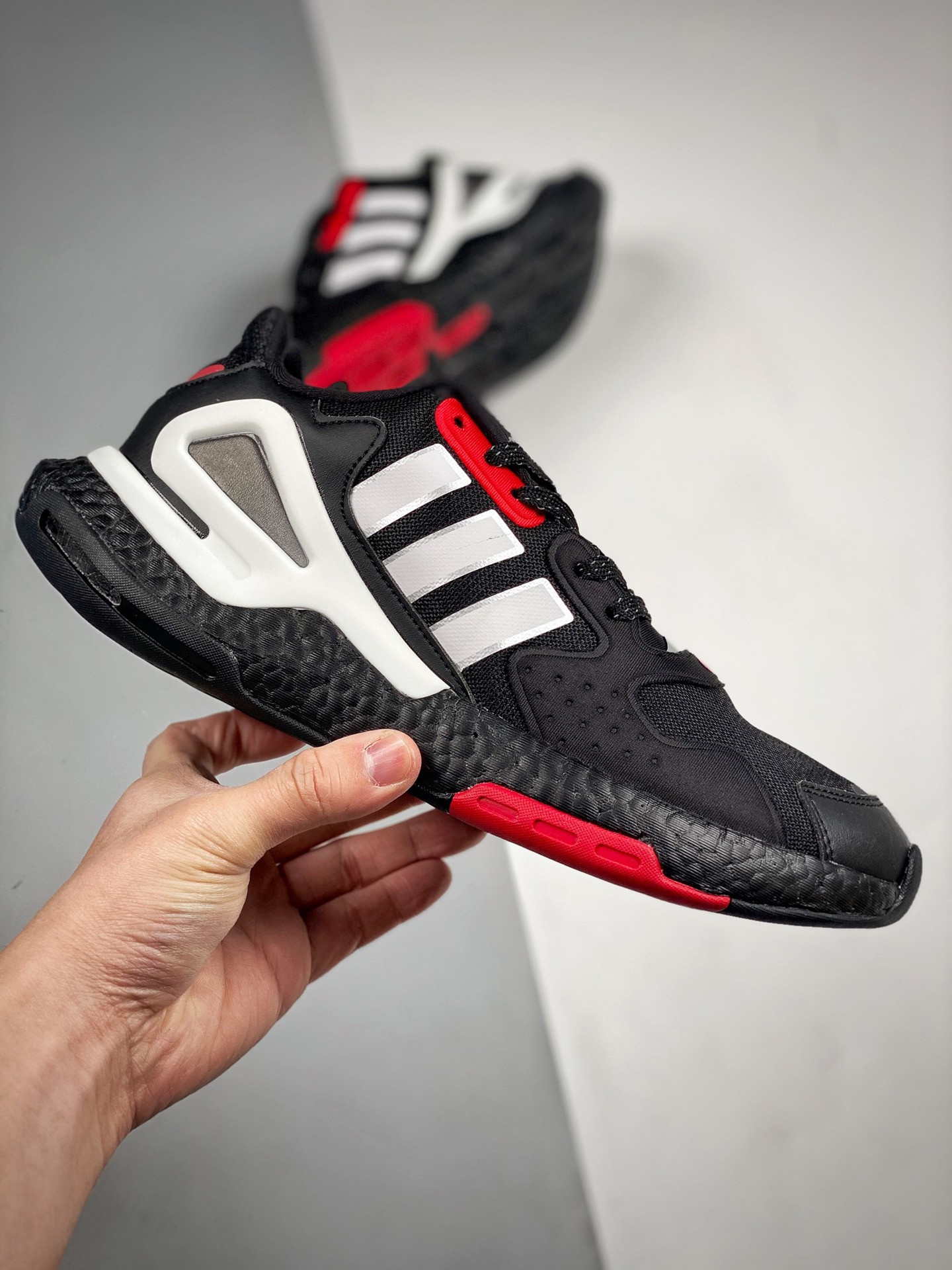 Adidas Nite Jogger Core Black Footwear White-Scarlet For Sale