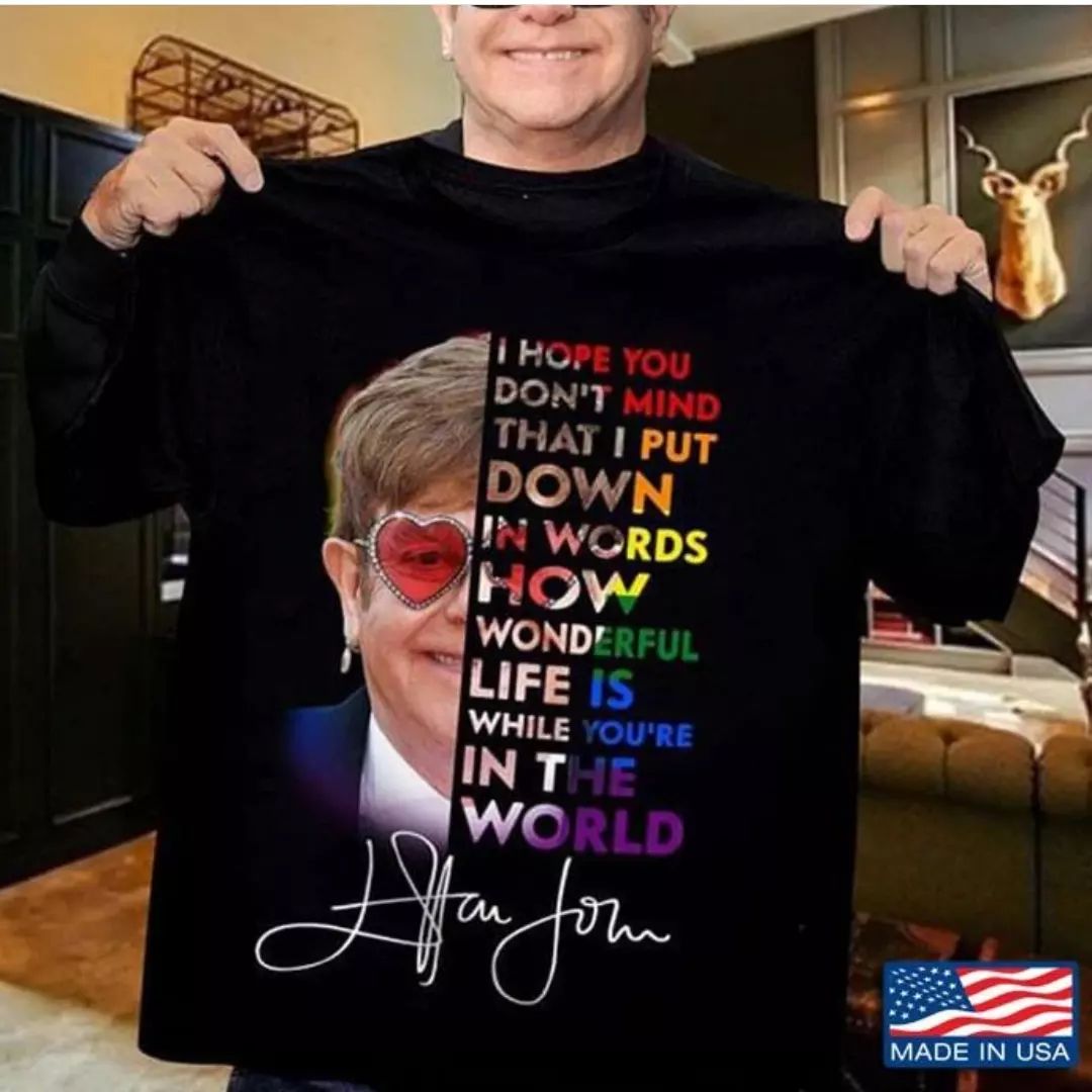 Elton John Type 618 T Shirt