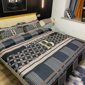 Burberrygoldth.Com Logo Brand Bedding Set Luxury Home Decor Bedspread Bedroom