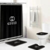 Gucci Black Bathroom Set Bath Mat Home Decor Hypebeast Luxury Fashion Brand