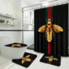 Gucci Black Bee Bathroom Set Bath Mat Hypebeast Luxury Fashion Brand Home Decor