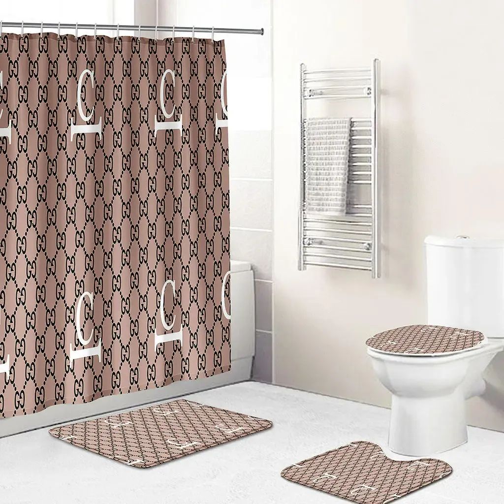 Gucci Bathroom Set Luxury Fashion Brand Bath Mat Hypebeast Home Decor