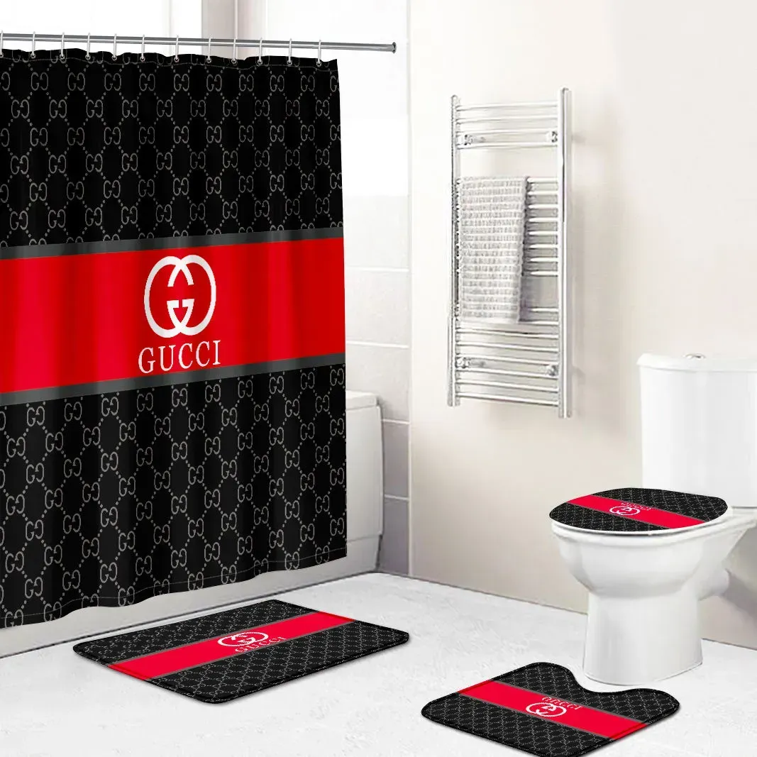 Gucci Bathroom Set Luxury Fashion Brand Home Decor Bath Mat Hypebeast