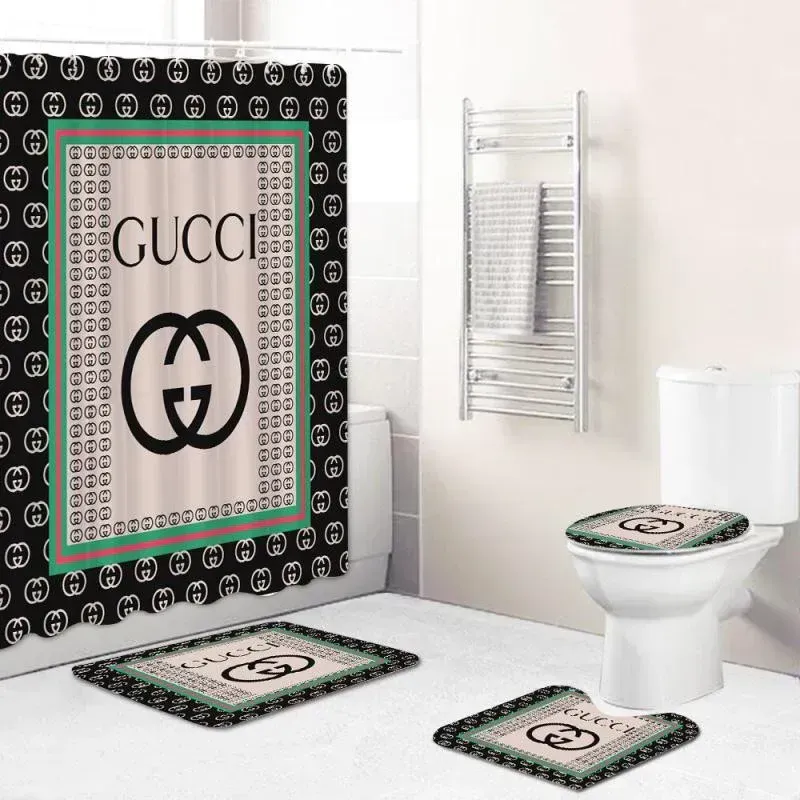Gucci Bathroom Set Home Decor Luxury Fashion Brand Bath Mat Hypebeast