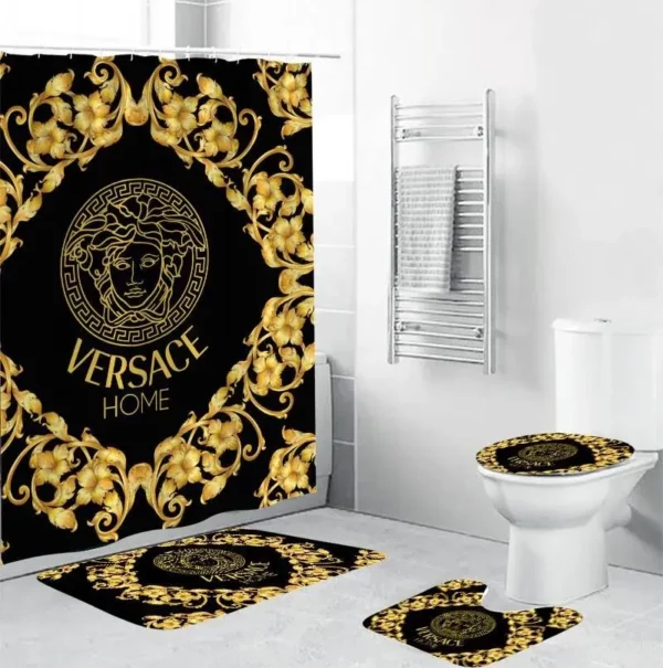 Versace Bathroom Set Bath Mat Home Decor Hypebeast Luxury Fashion Brand