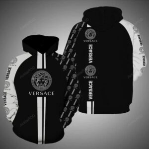 Gianni Versace Black White Type 1107 Hoodie Fashion Brand Luxury Outfit