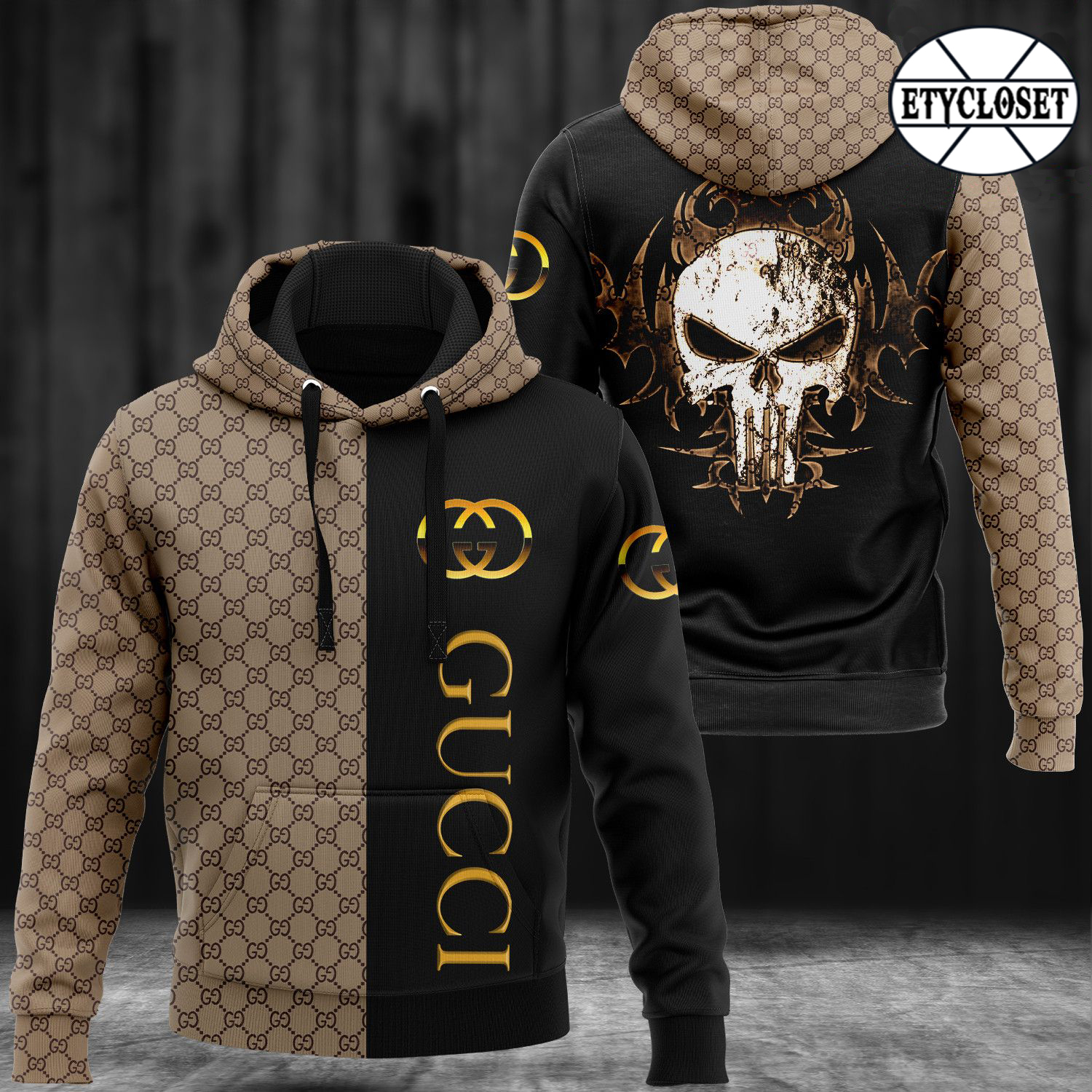 Gucci Skull Type 1001 Hoodie Outfit Luxury Fashion Brand