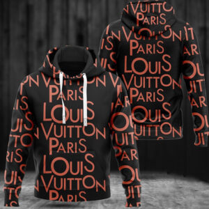 Louis Vuitton Red Lv Type 857 Hoodie Outfit Fashion Brand Luxury
