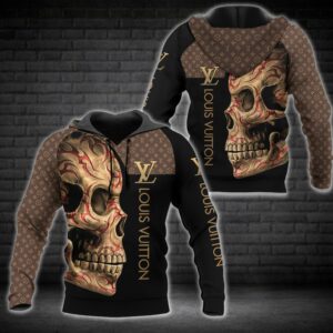 Louis Vuitton Skull Lv Type 855 Hoodie Outfit Luxury Fashion Brand