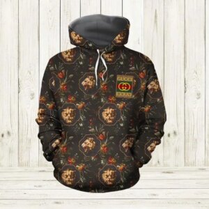 Gucci Lion And Wo Type 713 Hoodie Fashion Brand Outfit Luxury