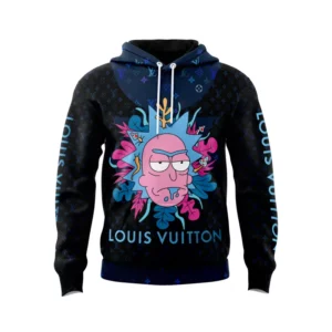 Louis Vuitton Rick And Morty Colorful Black Type 530 Hoodie Outfit Luxury Fashion Brand