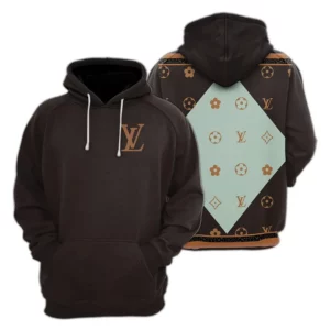 Louis Vuitton Brown Type 453 Luxury Hoodie Fashion Brand Outfit