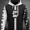 Nike Black And White Type 396 Luxury Hoodie Fashion Brand Outfit