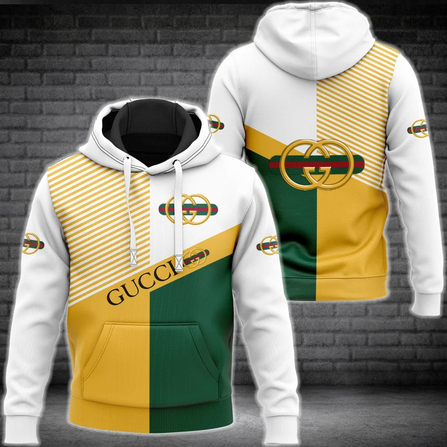 Gucci Yellow Green Type 310 Luxury Hoodie Outfit Fashion Brand