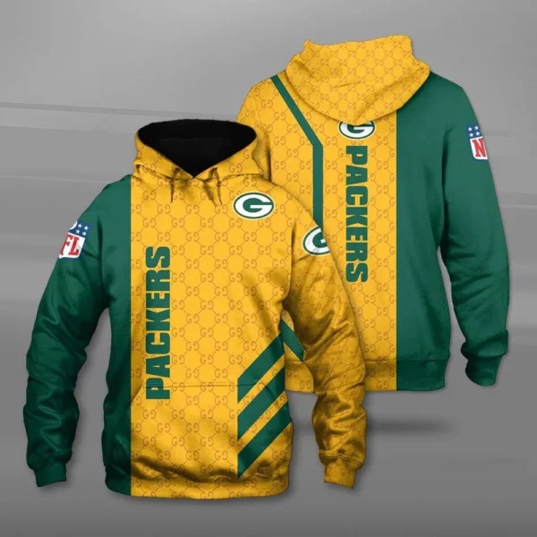 Nfl Green Bay Packers Gucci Pattern Type 278 Hoodie Outfit Fashion Brand Luxury