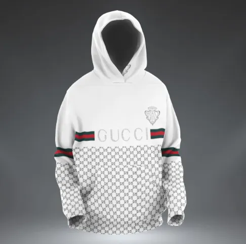 Gucci White Type 224 Hoodie Fashion Brand Outfit Luxury