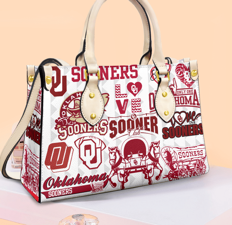 Oklahoma Sooners lover Women Leather Hand Bag
