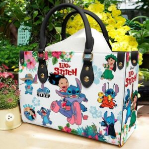 Stitch 2 Funny Lover Women Leather Hand Bag