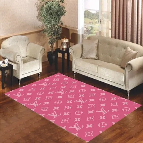 Lv Pink s Rectangle Rug Door Mat Area Carpet Home Decor Fashion Brand Luxury