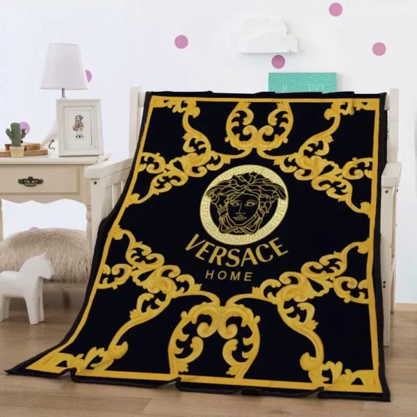 Versace Home Fleece Blanket Fashion Brand Luxury Home Decor