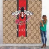Gucci Bee Fleece Blanket Fashion Brand Luxury Home Decor