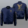 Louis Vuitton Blue Bomber Jacket Luxury Outfit Fashion Brand