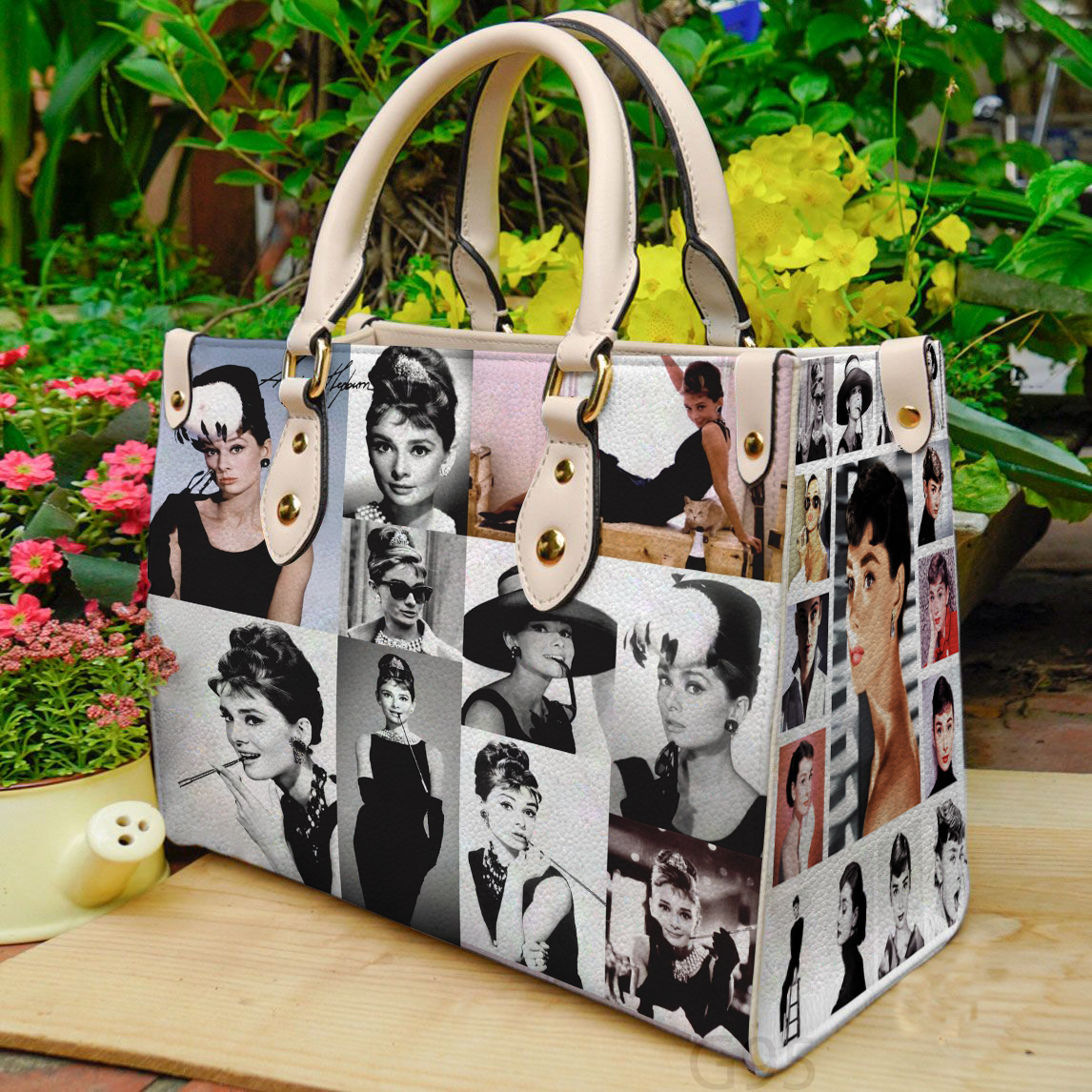 Audrey Hepburn Women Leather Hand Bag