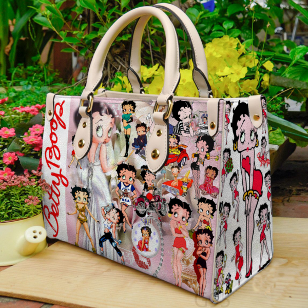 Betty Boop 2 Lover Women Leather Hand Bag